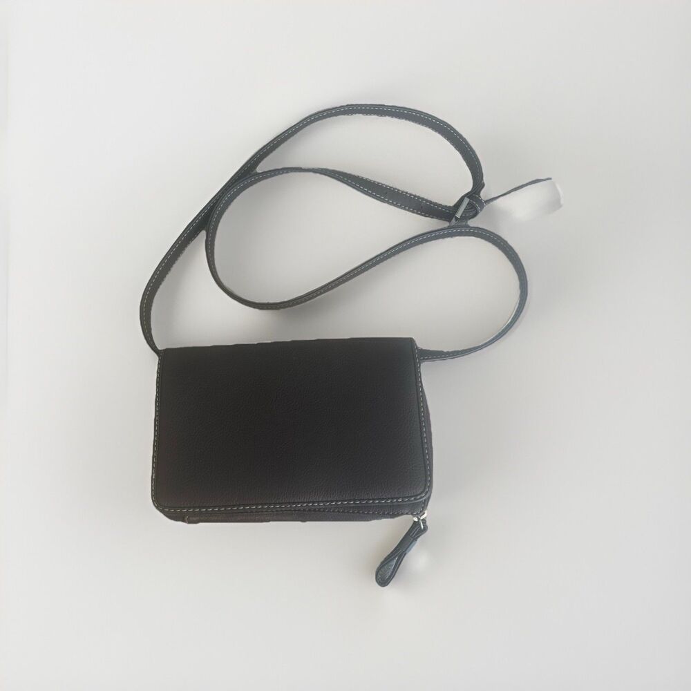 Liz Claiborne Vtg Women’s Small Black Adjustable Strap Crossbody/Purse/ Bag